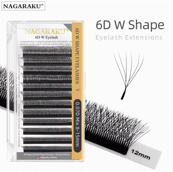 Pestañas W Mixtas 6D Nagaraku 0.07 D