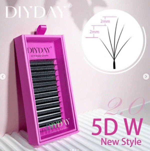 Pestañas W Mixtas 5D Diy Day - Camelia 0.07 D